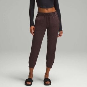 Lululemon Soft Jersey Classic-Fit Mid-Rise Jogger Heather Brown Women's 6